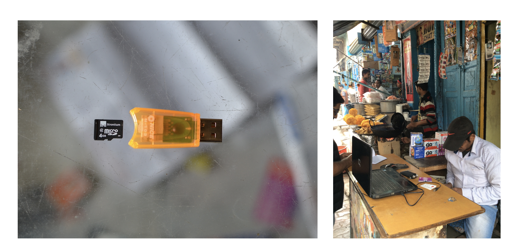 MicroSD cards and download vendors loading cards with music videos in India